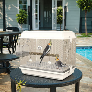 Büyük Xuan Feng şakayık kaplan cilt şeffaf lüks çevre dostu Classics Villa ev süs akrilik kuş kafesi katı kafes - Product Image 1