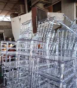 Brand New Banquet <b>Clear</b> Crystal <b>Plastic</b> Acrylic Resin Tiffany Chiavari Wedding <b>Chair</b> for Hotel Restaurant - Product Image 5