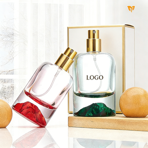 Frascos de Perfume de Vidrio Grueso Personalizados en Lotes Pequeños, Múltiples Tamaños 30-100ml, Estilo Volcán, Serigrafía Extra Gruesa, Tapa Completa - Product Image 2