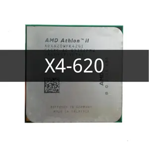 Athlon II X4 620 X4-620 Processador CPU de 2.6 GHz Quad-Core Quad-Thread Tomada ADX620WFK42GI AM3