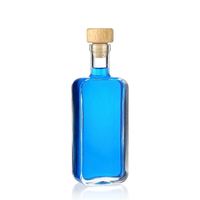 Botella de vino de cristal vacía de 50ml, botella de licor de vidrio con corcho