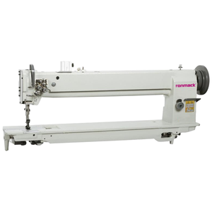 จักรเย็บผ้าอุตสาหกรรม RONMACK รุ่น RM-4420L-18 แบบเตียงราบ ระบบล็อคตะเข็บ มอเตอร์แบบแมนนวล ขนาด 457 มม. ระบบป้อนผ้าสามชั้น เข็มคู่ แขนยาว รุ่นใหม่ - Product Image 1