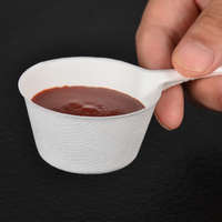 Petite assiette à Sauce biodégradable en forme de citron pulpe jetable Dessert apéritif plat fait bagasse de canne à sucre pour dégustateur de bonbons au sucre