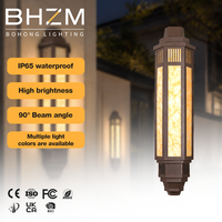 BOHONG Applique murale LED carrée populaire et durable pour jardin paysager, en acier inoxydable 304, effet marbre, étanche IP65, 16W, garantie 5 ans pour l'extérieur