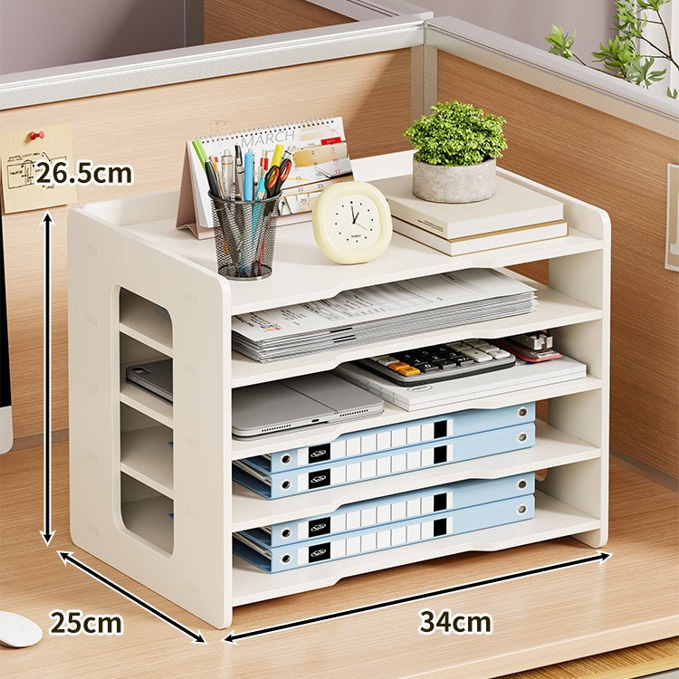 Organizador de archivos de cinco niveles (ubicación horizontal)