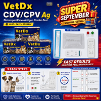 VetDx Distemper Parvo Antigeen Combo Test CDV CPV Ag 2-in-1 Hond Snelle Diagnostische Testkit