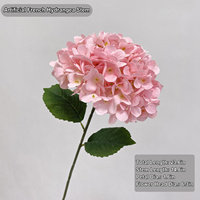 HGA Vente en gros de fleurs artificielles en soie rose clair, à tige unique, pour la décoration de réceptions de mariage, de dîners et de fêtes