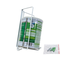 Support mural pour boîte de lait infantile avec vis, étagère murale en fer blanc avec perçage et installation par vis