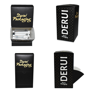 Boîte de présentation par gravité en carton gaufré doré imprimé sur mesure <span class=keywords><strong>distributeur</strong></span> de bonbons pour barre de chocolat feuille calendrier de l'avent taille personnalisable - Product Image 1