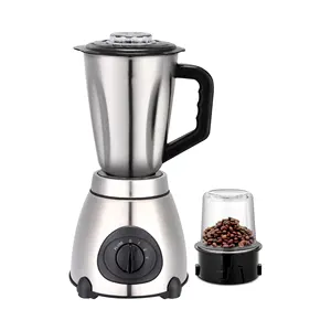 Leazo Customized Electric Mixer Kitchen Supplier Licuadora Food And Portable 250W Heavy Duty Fruit 2 In 1 steel Blender