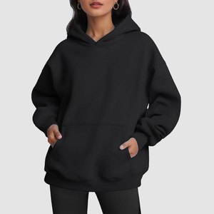 Sweat à capuche pour femme en polaire brossée tricotée et brodée, ultra doux, chaud, respirant, séchage rapide, écologique, doublé, hiver - Product Image 6