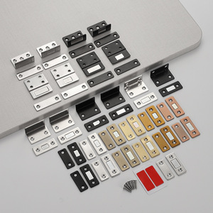 Butée de porte magnétique invisible en acier inoxydable, ferme-porte magnétique puissant à fermeture automatique pour tiroir et porte de placard - Product Image 4