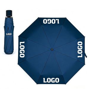 Wholesale Promotion Business Gift 3 Folding Uv Manual Umbrella for Rain Windproof Sun Parasol Umbrella Custom Umbrella With Logo - Product Image 1