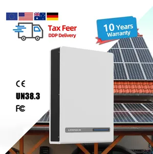 10 kW Lithium-Ionen-Hochleistungsakku 5 kW/Hd 10 kW/Hd 100 Ah 200 Ah 300 Ah 400 Ah BMS 48 V Lifepo4 Solarenergiespeichersystem