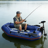 Bateau pneumatique gonflable léger et durable en PVC, monoplace, haute vitesse, pour sports nautiques, pliable, pour sauvetage d'urgence et dérive