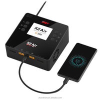 Cargador inteligente de doble canal ISDT Ester K2 Air AC/DC de 500W*2 20A con control por aplicación para modelos RC de aviones FPV LiPo LiHV de 1-6S
