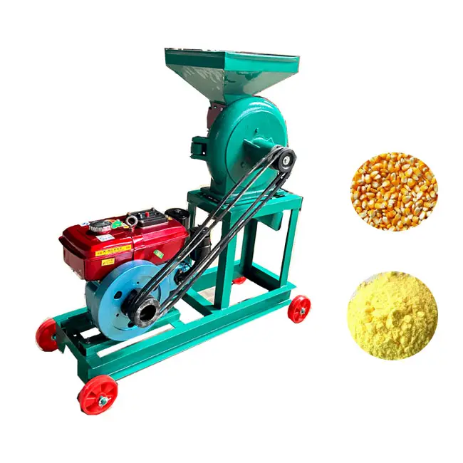 Motor diesel elétrico venda quente milho moedor máquina/milho grão esmagamento máquina/milho moagem disco sorgo moinho máquina