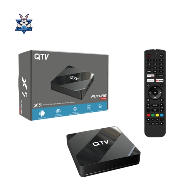 Best Sell Android 10.0 TV BOX Future Online QTV IP TV BOX 2G RAM 8G ROM 2.4G 5G DUAL WIFI TV BOX With Future APP for IP VS XTV