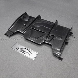 PSM Style Carbon Fiber Rear Bumper Lip Fins Spoiler Winglet <b>Splitter</b> Diffuser for BMW F30 Upgrade an M3 - Product Image 5