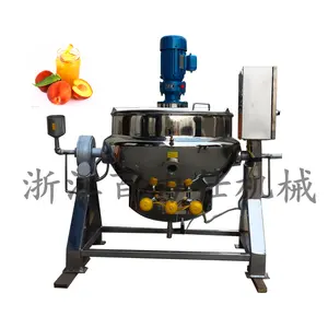 dairy milk dispersing boiling Industrial dissolving Cooker Electric Tilting mixing Soup Kettle stainless steel scraper pots