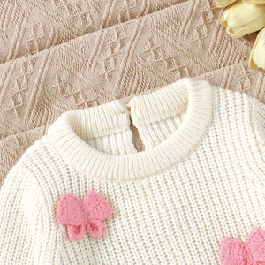 Mimixiong Fabricant de vêtements pour bébés, vêtements pour tout-petits faits à la main, combinaison papillon, barboteuse en tricot pour nouveau-né, grenouillère - Product Image 3