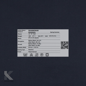 Tissu en popeline sergé respirant de haute qualité 290gsm 97% coton 3% SPANDEX teint uni pour pantalons à fond de cloche sacs canapés - Product Image 5