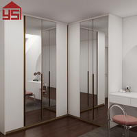 Armoire ouverte contemporaine sur mesure en MDF avec espace de dressing, rangement gain de place pour la maison