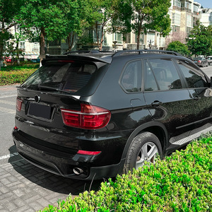 Bmw X5 E70 2008 2013 Rear Spoiler Piano Black Carbon Fiber Texture Wing Shaped Trunk Lip - Product Image 3