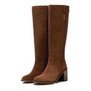 Bottines mi-hautes en cuir pour femmes Carmela, talon bloc 36 - Product Image 4