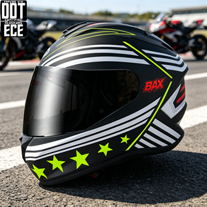 Unisex Professioneller DOT- und ECE-Zertifizierter Integralhelm für Motorradrennen, Modisch für Männer und Frauen beim Motorradfahren - Product Image 6