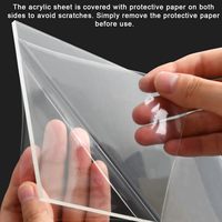 Plaque acrylique PMMA coulée sur mesure 3mm 5mm 10mm 30mm 50mm, transparente ou colorée, pour découpe laser, signalétique LED, décoration d'aquarium