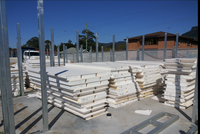 Papan MGO Tahan Api untuk Panel Dinding 12mm Papan Magnesium Oksida Warna Abu-abu