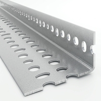 Acier d'angle perforé galvanisé à chaud S355JR pour support de rayonnage d'entrepôt, découpe et poinçonnage disponibles