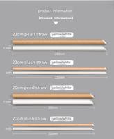 Pailles en papier kraft écologiques jetables 5/11 mm, biodégradables, pour bubble tea, emballées individuellement, pour bar à domicile, 19 cm/23 cm, modernes