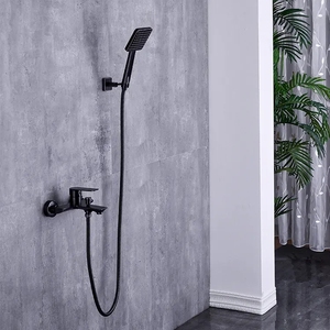 Robinet de <span class=keywords><strong>baignoire</strong></span> en laiton de qualité supérieure fabriqué en Chine, robinet mélangeur moderne de luxe noir pour salle de bain - Product Image 2