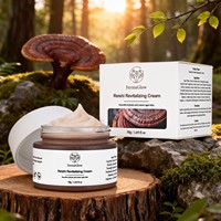 Crème visage revitalisante au peptide de champignon Reishi fermenté, anti-âge, raffermissante, lissante des ridules, hydratante, soin de la peau