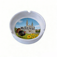 Cendrier en céramique personnalisé, souvenir touristique de Montréal, Canada, vente en gros