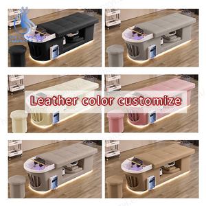 Salón fregadero muebles lavado <span class=keywords><strong>de</strong></span> pelo sillas champú camas mesa <span class=keywords><strong>de</strong></span> masaje coreano lujo cabeza Spa cama - Product Image 5