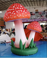 Champignon gonflable géant de Bush de champignon de prix usine avec l'éclairage mené pour le décor d'événements de partie