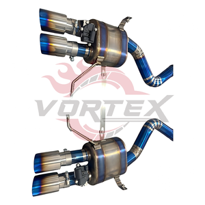 Échappement en titane Vortex Racing compatible avec E92 M3 S65 4.0L V8 Valvetronic Catback, silencieux à découpe en X, amélioration du son performance. - Product Image 3