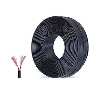 電線PVCフレキシブル絶縁ケーブルロール卸売246422awg <span class=keywords><strong>24awg</strong></span> 26awg 28awg2コア黒織りバッグDC電源ケーブル - Product Image 1