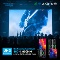 Écran LED de location intérieur/extérieur P3.91 P4.81 P6, suspendu et sur pied, couleur pleine, haute définition pour scène et concert