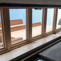 Puits de lumière en bois isolé avec revêtement en aluminium, cadre en bois naturel avec protection en alliage d'aluminium, fenêtre d'éclairage naturel pour villa, grenier