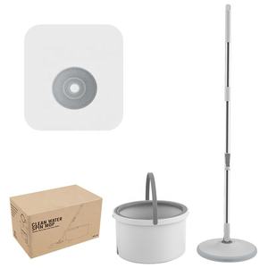 Nuovo Design 2023: Mop Rotante con Separatore Acqua Sporca, Sistema Mani Libere, Mop Piatto Rotante a 360°, Set Secchio per Pulizia - Product Image 5