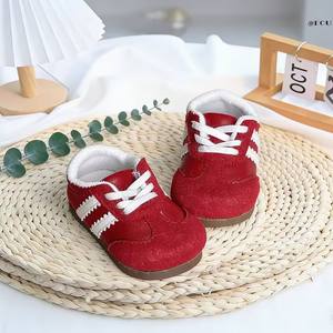 लड़कियों का जर्मन फीता-अप प्रशिक्षण जूते लुभावनी गैर-पर्ची pu ऊपरी बच्चे के जूते bjd6 अंक छोटे छह zsiga वसा बिंदु कपड़ा bjd24 - Product Image 3