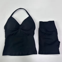 Ensemble Short et Débardeur de Yoga Sportif Actif Grande Taille, Deux Pièces Sans Couture pour Femmes