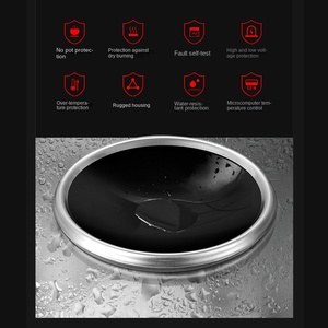 Cuisinière à induction commerciale haute puissance 3500 watts avec coque en acier inoxydable et contrôle du bouton - Product Image 4