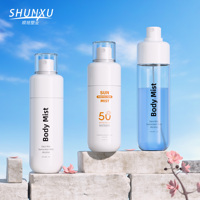 Bouteilles de lotion solaire pour le corps en plastique PET personnalisées et colorées de 100, 120 et 150 ml, flacons à pompe pour cosmétiques, soins de la peau, vaporisateur fin pour le visage