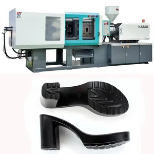 Sandal slippers injection modling machine with air blowing