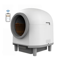 Bac à litière intelligent pour chat 80L, nettoyage automatique, contrôle par application, élimination des odeurs, 10 capteurs de sécurité pour plusieurs chats
